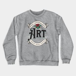 Art Therapy Black Crewneck Sweatshirt